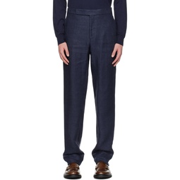 Navy Gregory Trousers 241213M191016