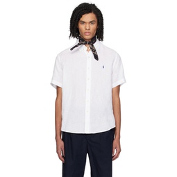 White Classic Fit Shirt 241213M192038