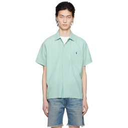 Green Classic Fit Shirt 241213M192039