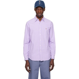 Purple Gingham Shirt 241213M192076