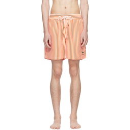 Orange Traveler Swim Shorts 241213M208005