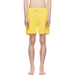 Yellow Traveler Swim Shorts 241213M208010