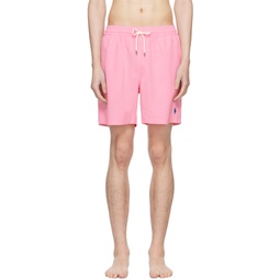Pink Traveler Swim Shorts 241213M208011