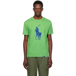 Green Big Pony T Shirt 241213M213009