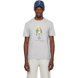 Gray Polo Bear T Shirt 241213M213010