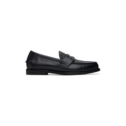 Black Alston Leather Penny Loafers 241213M231000