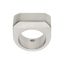 Silver Beveled Ring 241232F024004