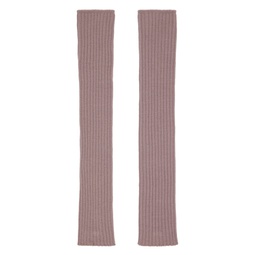 Pink Rasato Knit Arm Warmers 241232M135002