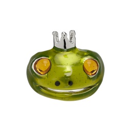 Green Frog Prince Ring 241236M147006