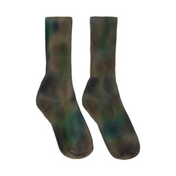 Khaki Aurora Socks 241236M147009