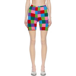 Multicolor Intarsia Shorts 241245F088000