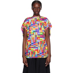 Multicolor Printed T Shirt 241245F110011