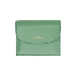 Green Geneve Trifold Wallet 241252F040015