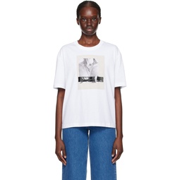 White Natasha Ramsey Levi Edition New Heaven T Shirt 241252F110029