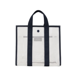 White Louise Small Tote 241252M172037