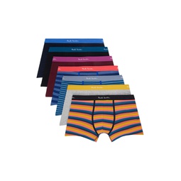Seven Pack Multicolor Artist Stripe Boxers 241260M216029