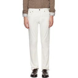 Off White Slim Fit Trousers 241261M186002
