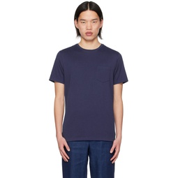 Blue Pocket T Shirt 241261M213002