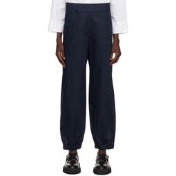 Navy Candela Trousers 241265F087011