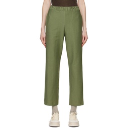 Green Ballata Trousers 241265F087019
