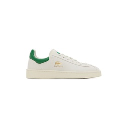 White   Green Baseshot Premium Sneakers 241268M237019