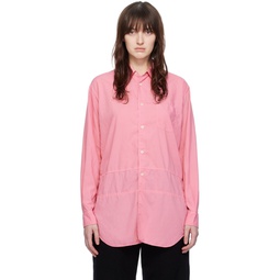Pink Paneled Shirt 241270F109001