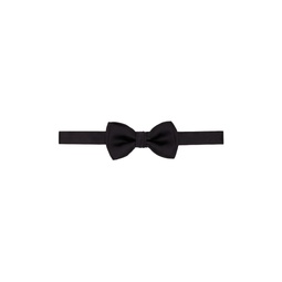 Black Silk Bow Tie 241270M157000