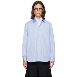 Blue Spread Collar Shirt 241270M192018