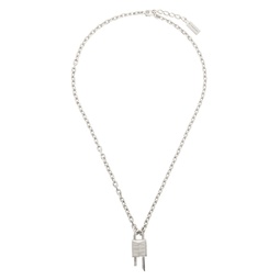 Silver Mini Lock Necklace 241278F023003
