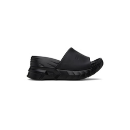 Black Marshmallow Heeled Sandals 241278F125006