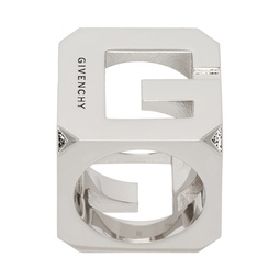 Silver G Cube Ring 241278M147007