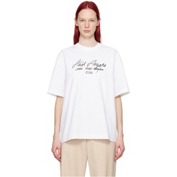 White Essential T Shirt 241307F110002