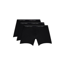 Three Pack Black Boxer Briefs 241325M216001