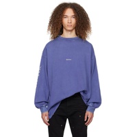 Purple Gothic Long Sleeve T Shirt 241327M213049