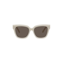 White Square Sunglasses 241342F005040