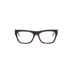 Tortoiseshell Square Glasses 241342M133015