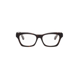 Tortoiseshell Rectangular Glasses 241342M133017