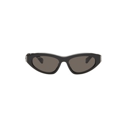 Black Twisted Sunglasses 241342M134026