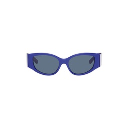 Blue Cat Eye Sunglasses 241342M134096