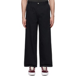 Black Workgear Trousers 241353M191002