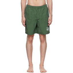 Green Big Basic Swim Shorts 241353M208000