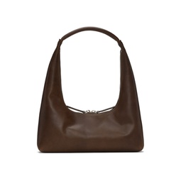 Brown Integrated Strap Shoulder Bag 241369F048068