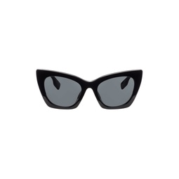 Black Logo Detail Cat Eye Frame Sunglasses 241376F005035