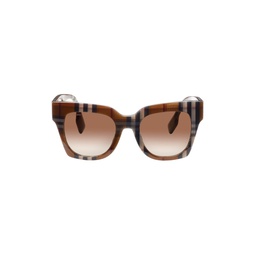 Brown Oversize Acetate Sunglasses 241376F005048