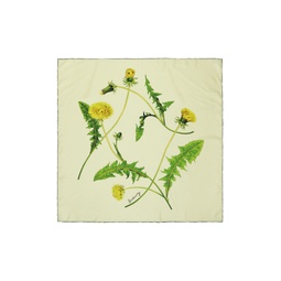 Yellow Dandelion Silk Scarf 241376F029011