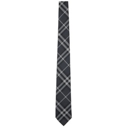 Gray Check Tie 241376M158003