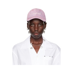 Pink Marble Dyed Baseball Cap 241379F016002