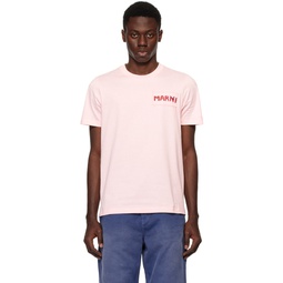 Pink Patch T Shirt 241379M213032