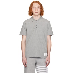 Gray Relaxed Fit Polo 241381M212020