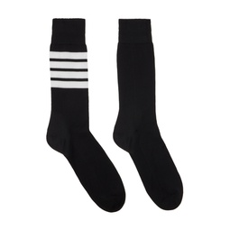 Black Tricolor Socks 241381M220006